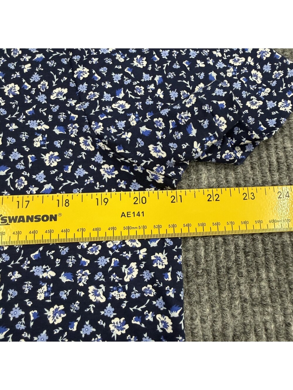 Polo Ralph Lauren Polo Shirt Mens M Custom Slim Fit Blue White Floral AOP Preppy - Picture 5 of 9